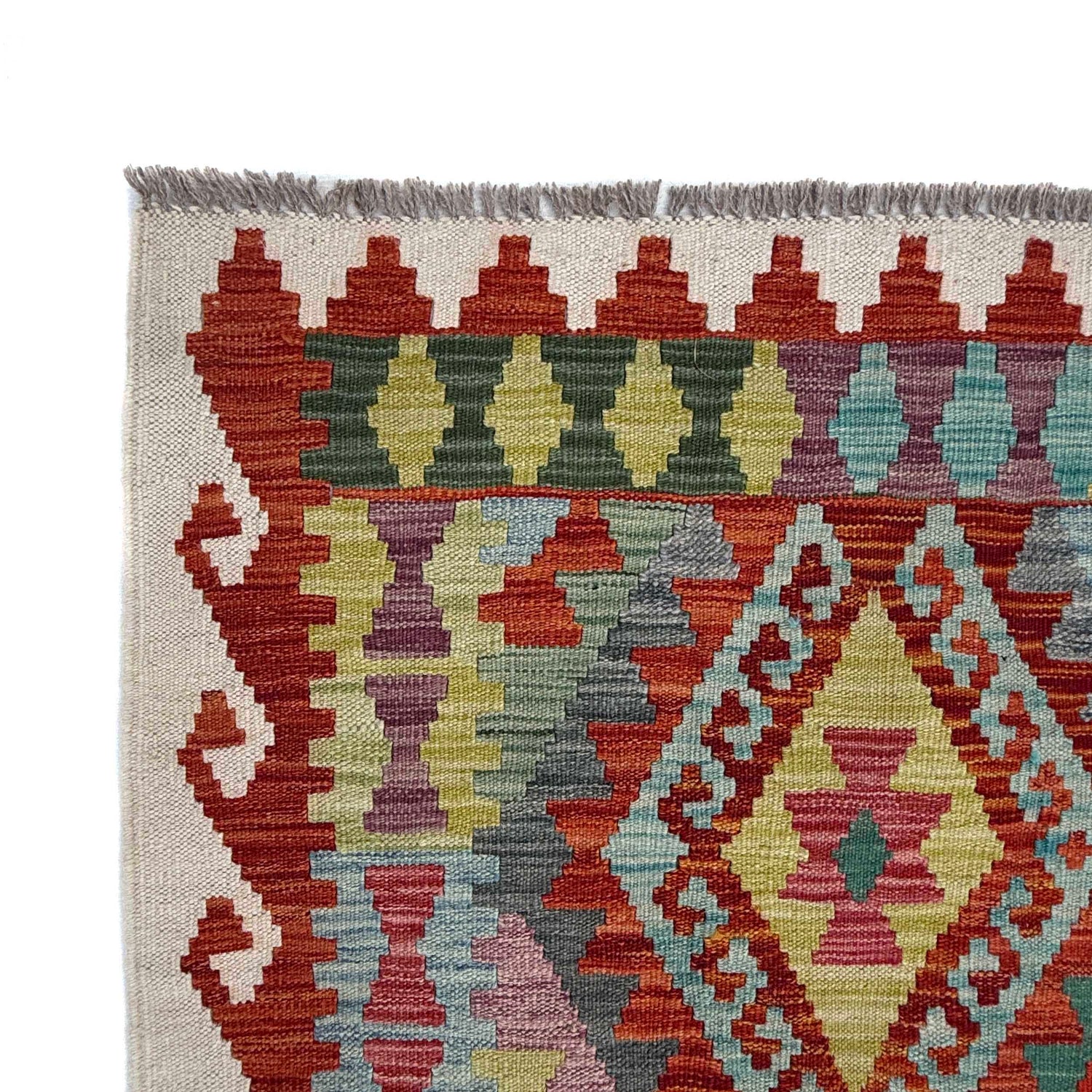 Handmade Vegetable Kilim 5' 3" x 6' 5" (ft) - No. W36812