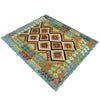 Handmade Vegetable Kilim 4' 2" x 5' 3" (ft) - No. W36813