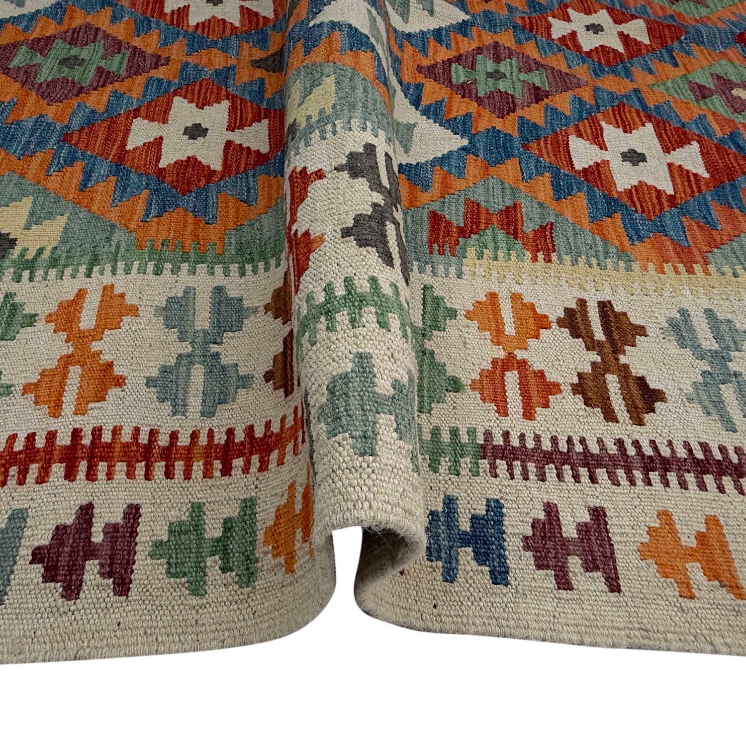 Handmade Vegetable Kelim 4' 11" x 6' 6" (ft) - No. W36820