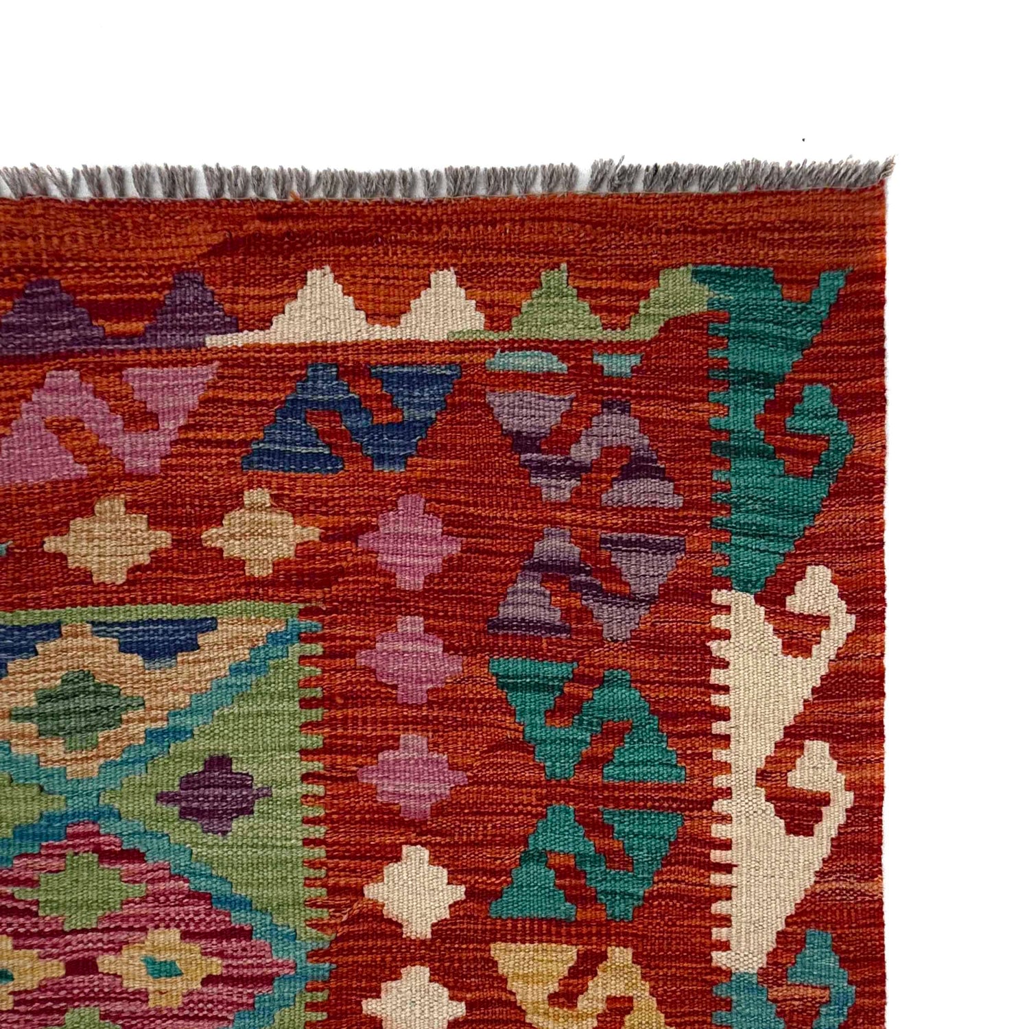 Handmade Vegetable Kelim 4' 3" x 5' 8" (ft) - No. W36821