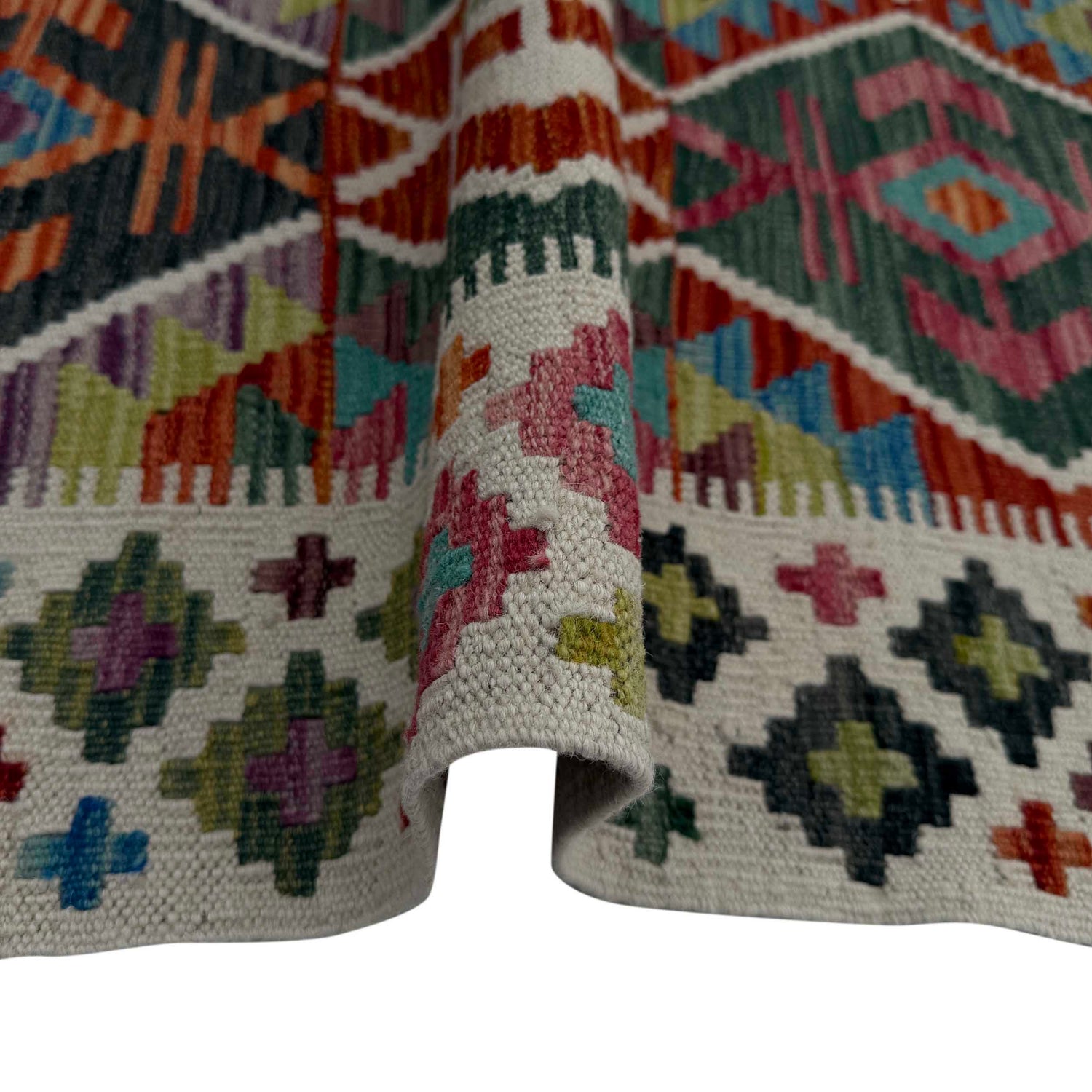 Handmade Vegetable Kelim 4' 11" x 6' 9" (ft) - No. W36823