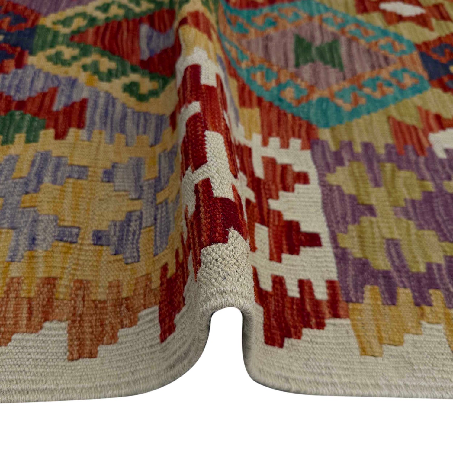 Handmade Vegetable Kelim 4' 1" x 5' 9" (ft) - No. W36826