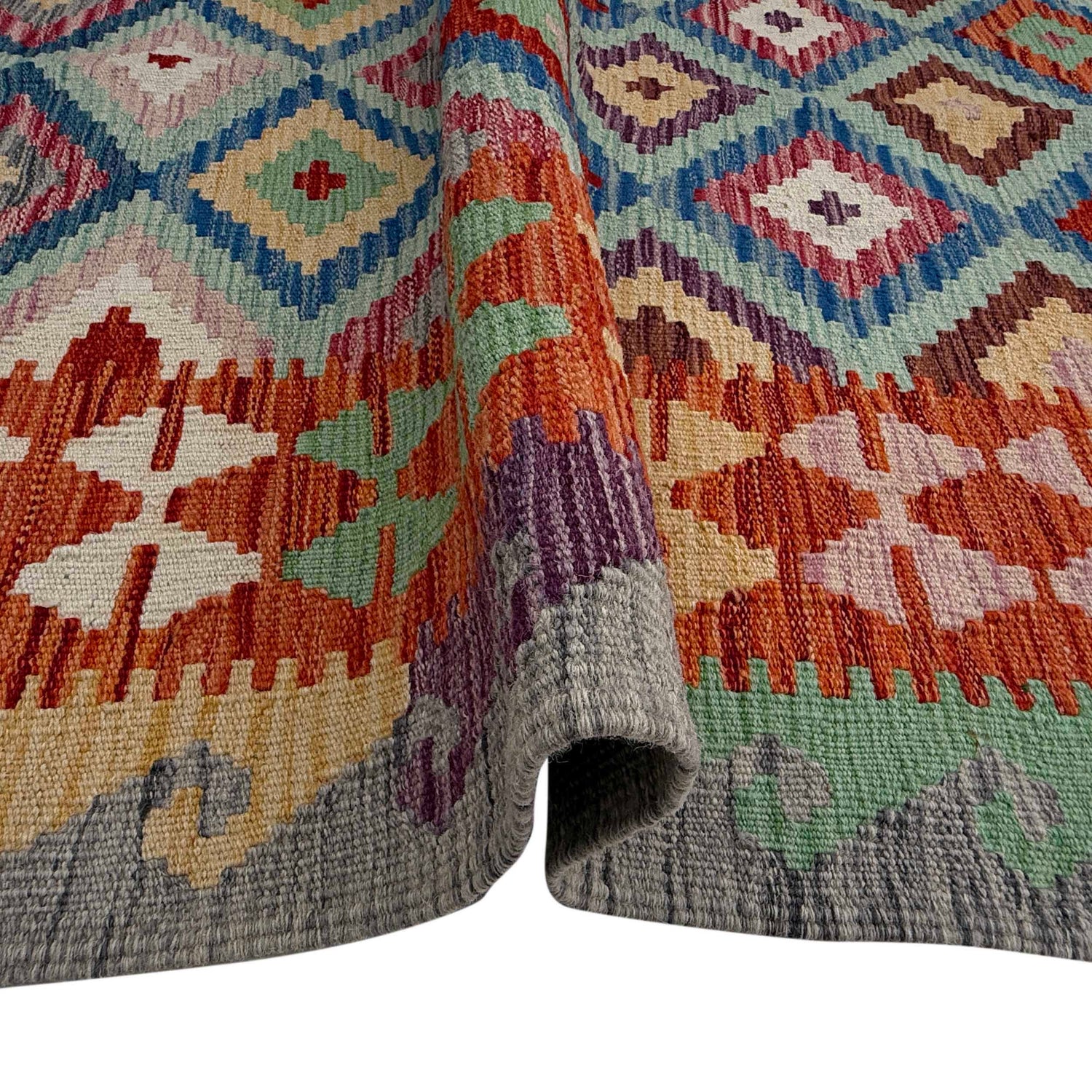 Handmade Vegetable Kilim 4' 0" x 5' 8" (ft) - No. W36830