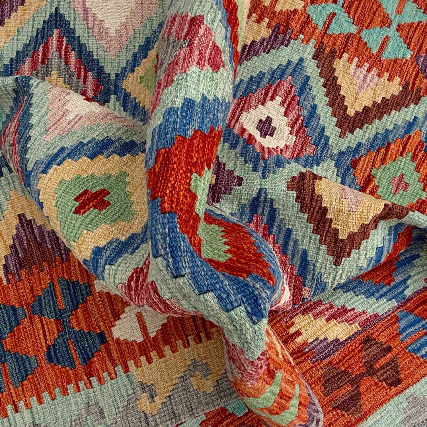 Handmade Vegetable Kilim 4' 0" x 5' 8" (ft) - No. W36830