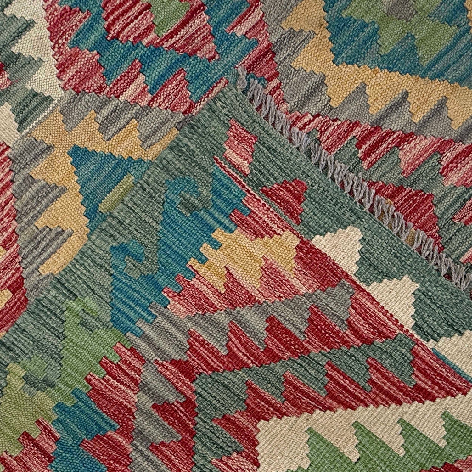 Handmade Vegetable Kelim 3' 10" x 6' 1" (ft) - No. W36831