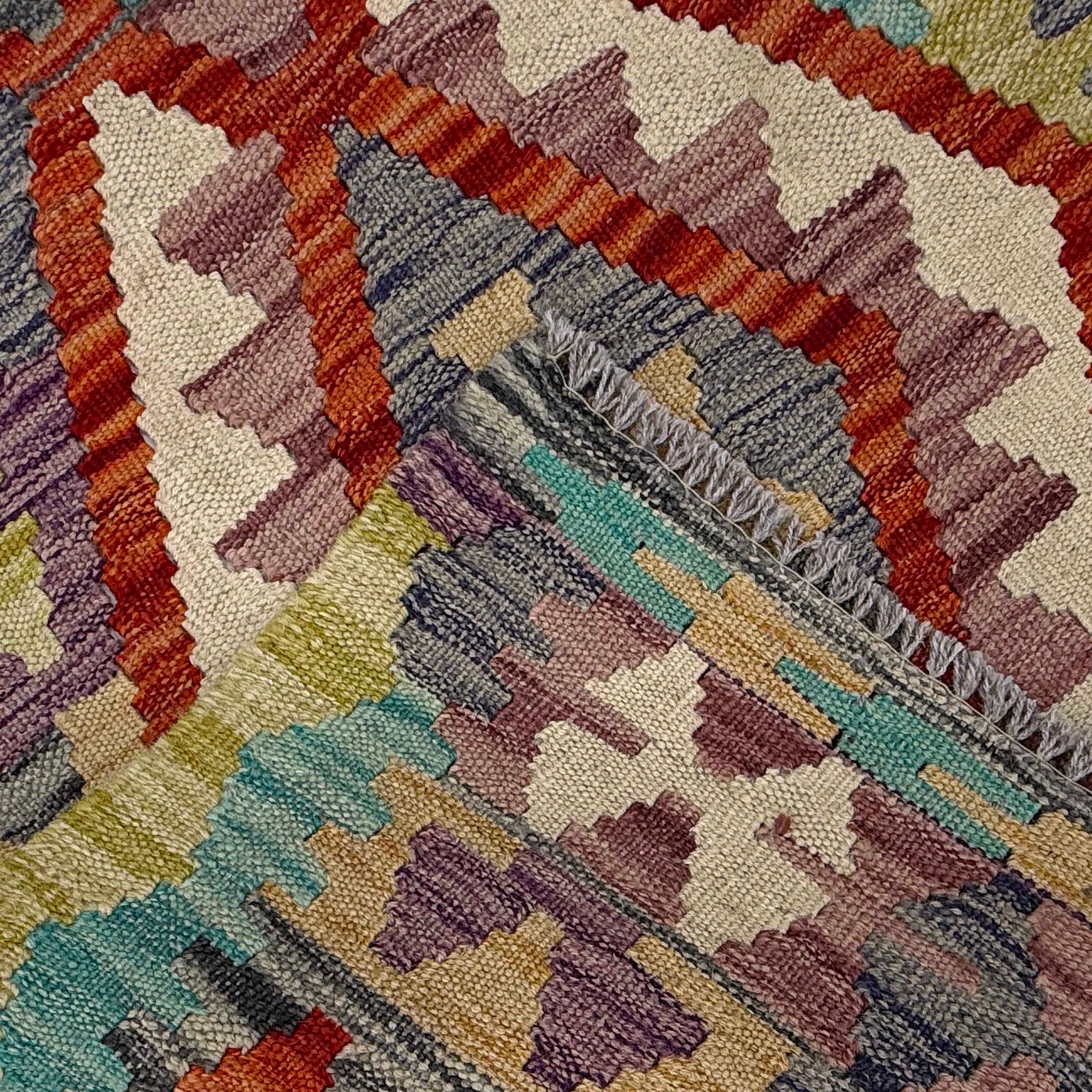 Handmade Vegetable Kelim 2' 6" x 4' 2" (ft) - No. W36835