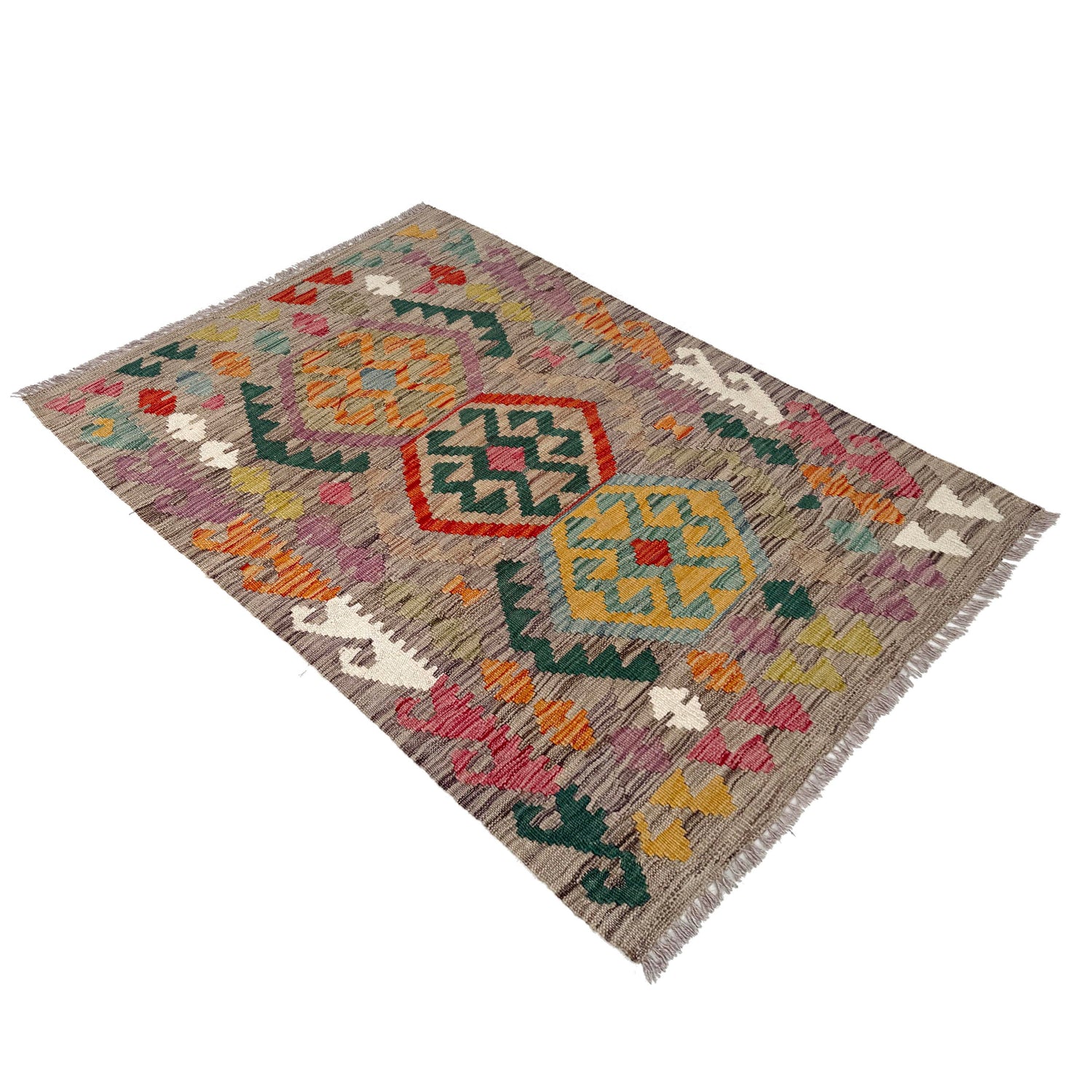 Handmade Vegetable Kelim 2' 7" x 4' 0" (ft) - No. W36836