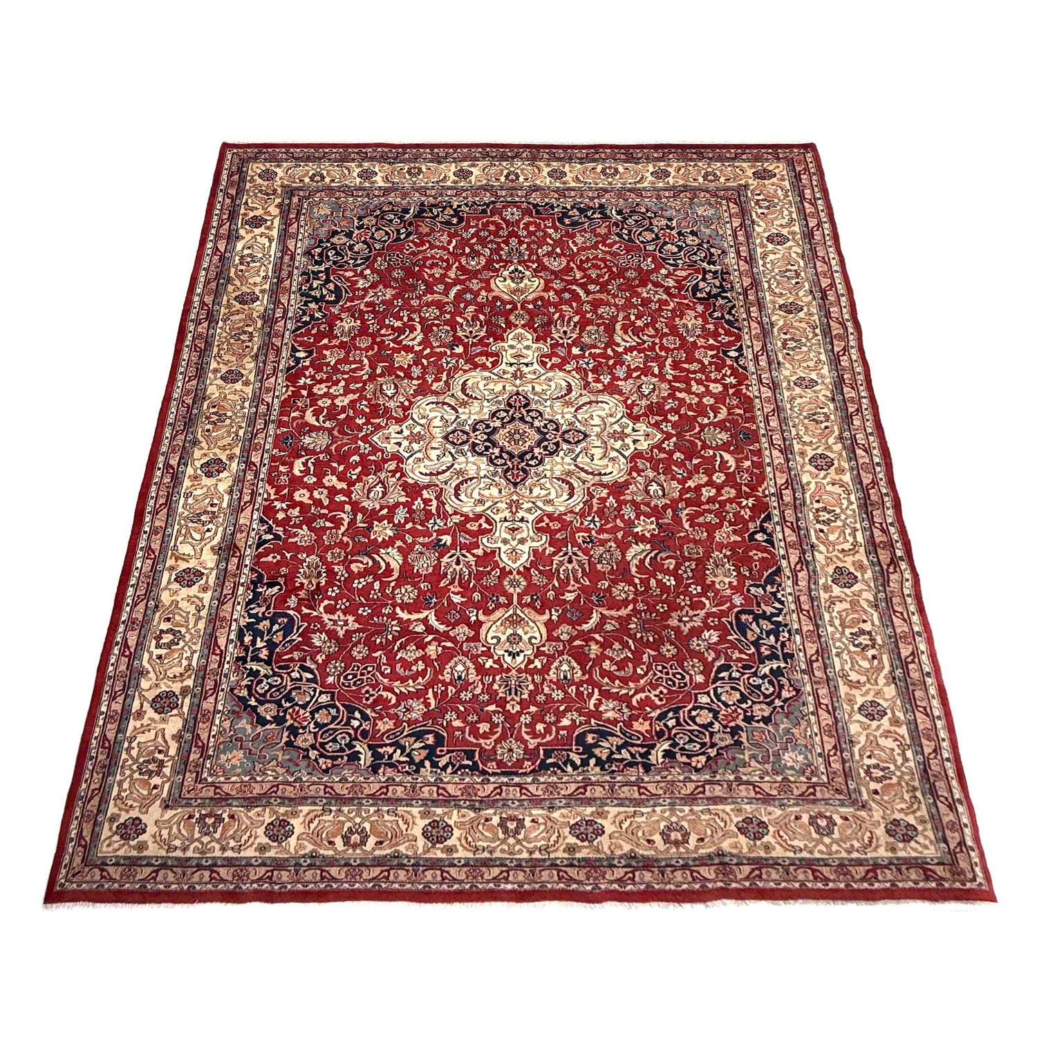 Multi Color Kashan Rug 8' 0" x 11' 10" (ft) - No. W36848