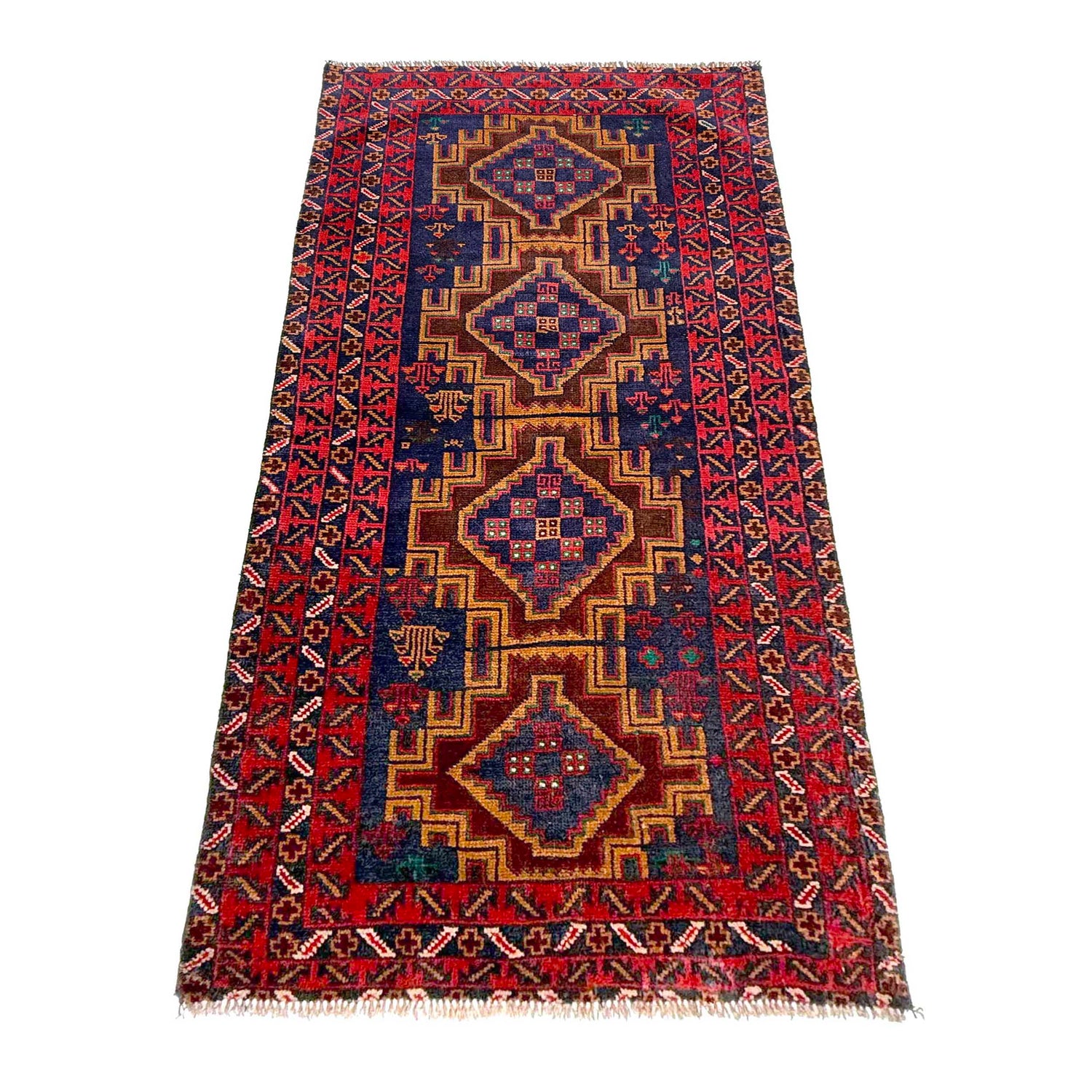 Hand Knotted Baluchi Runner 2' 9" x 6' 5" (ft) - No. W36850