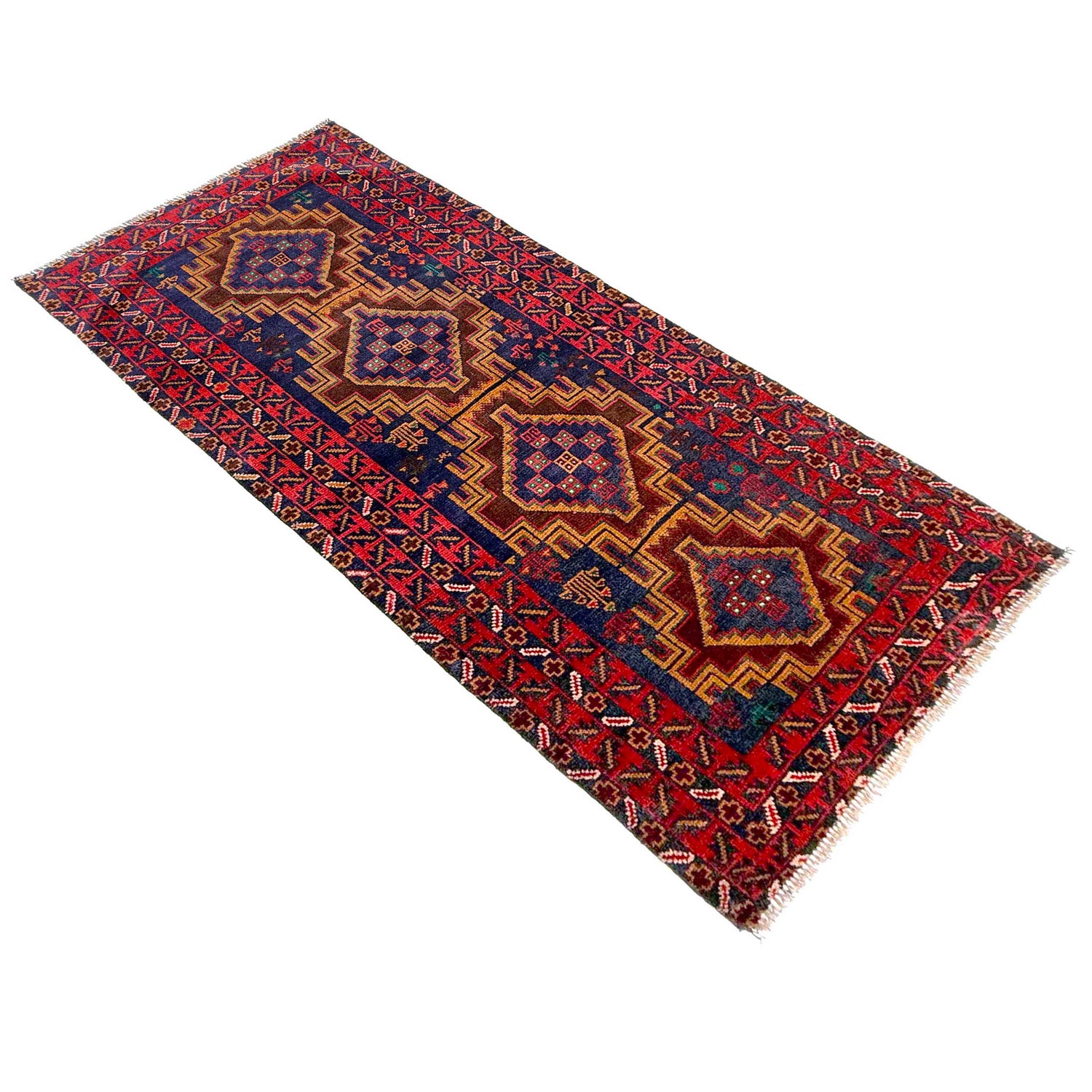 Hand Knotted Baluchi Runner 2' 9" x 6' 5" (ft) - No. W36850