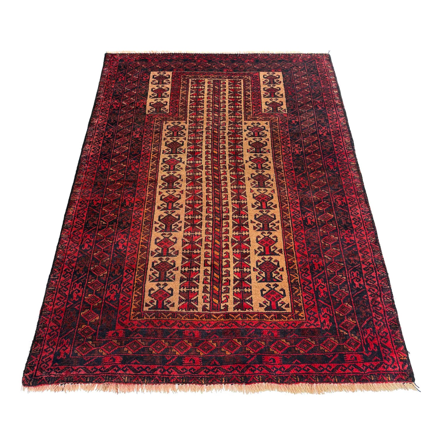 Multi Color Prayer Rug 3' 2" x 4' 11" (ft) - No. W36854