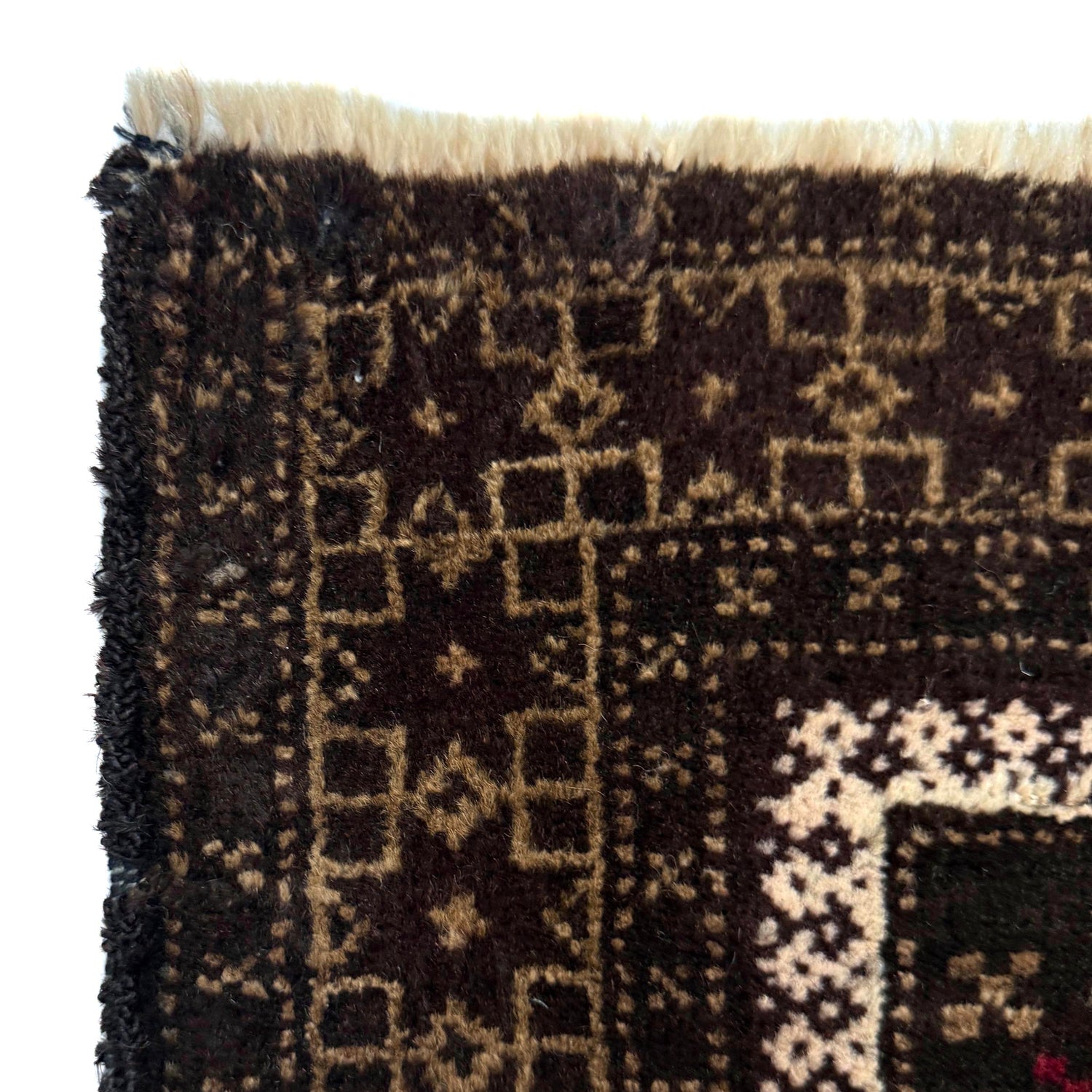 Red Color Baluchi Rug 3' 1" x 4' 4" (ft) - No. W37608