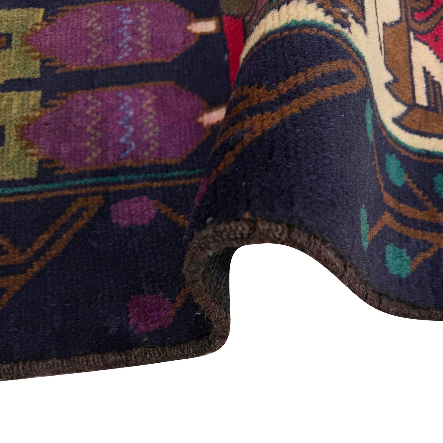 Handmade Village Design Rug 2' 6" x 4' 4" (ft)- No. W37610