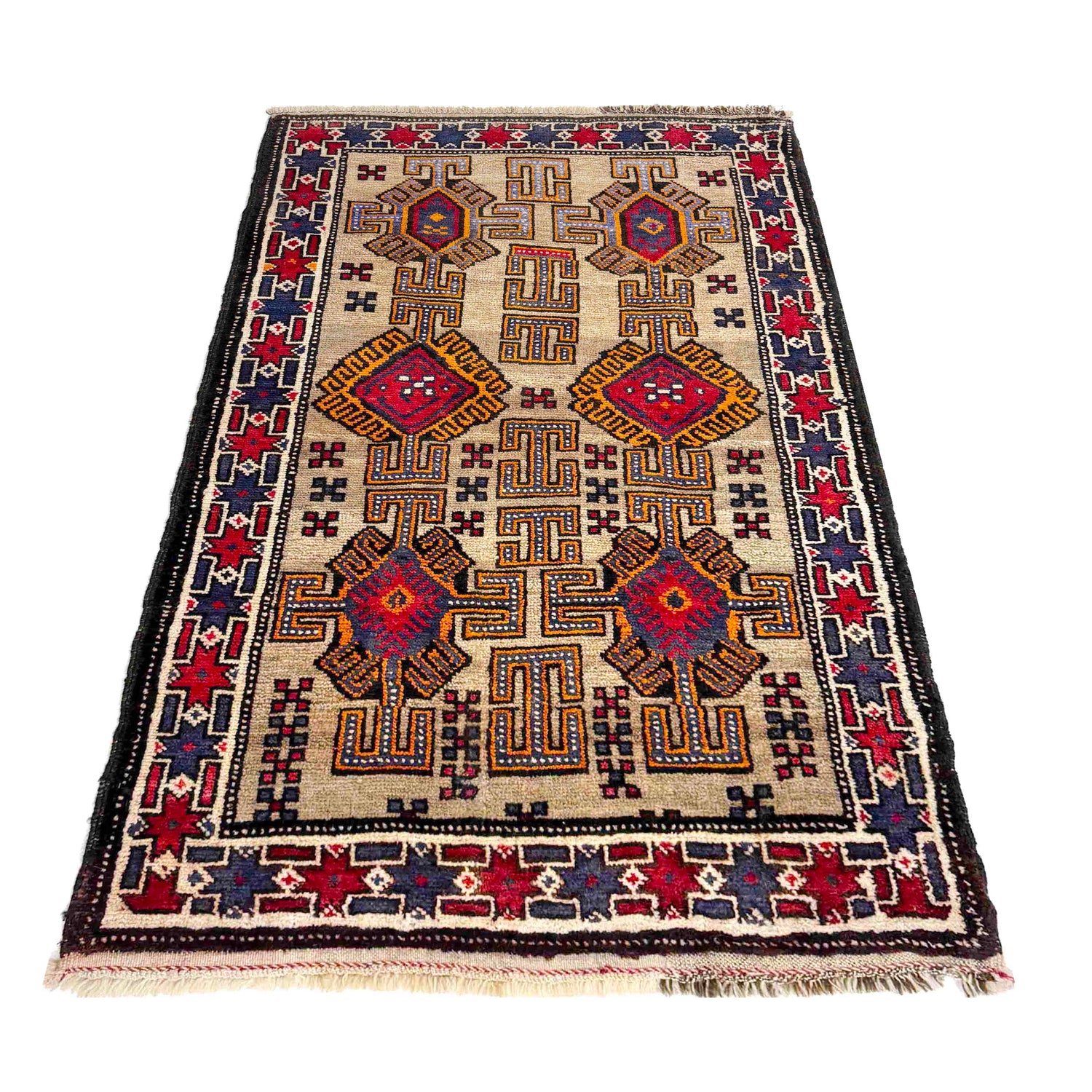 Traditional Baloch Rug 2' 7" x 4' 7" (ft) - No. W37612