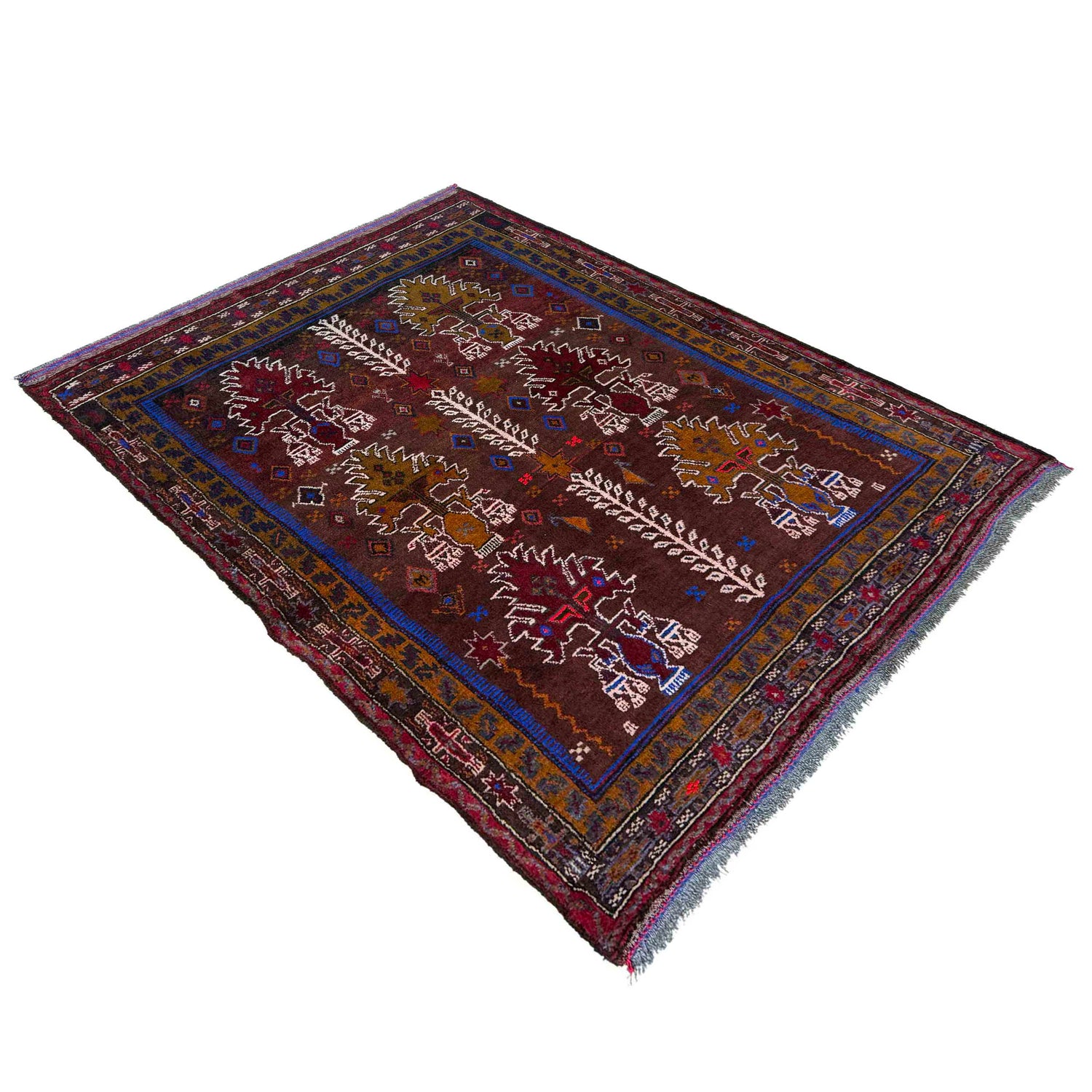 Baluch Small Size Rug 3' 2" x 4' 5" (ft) - No. W37702