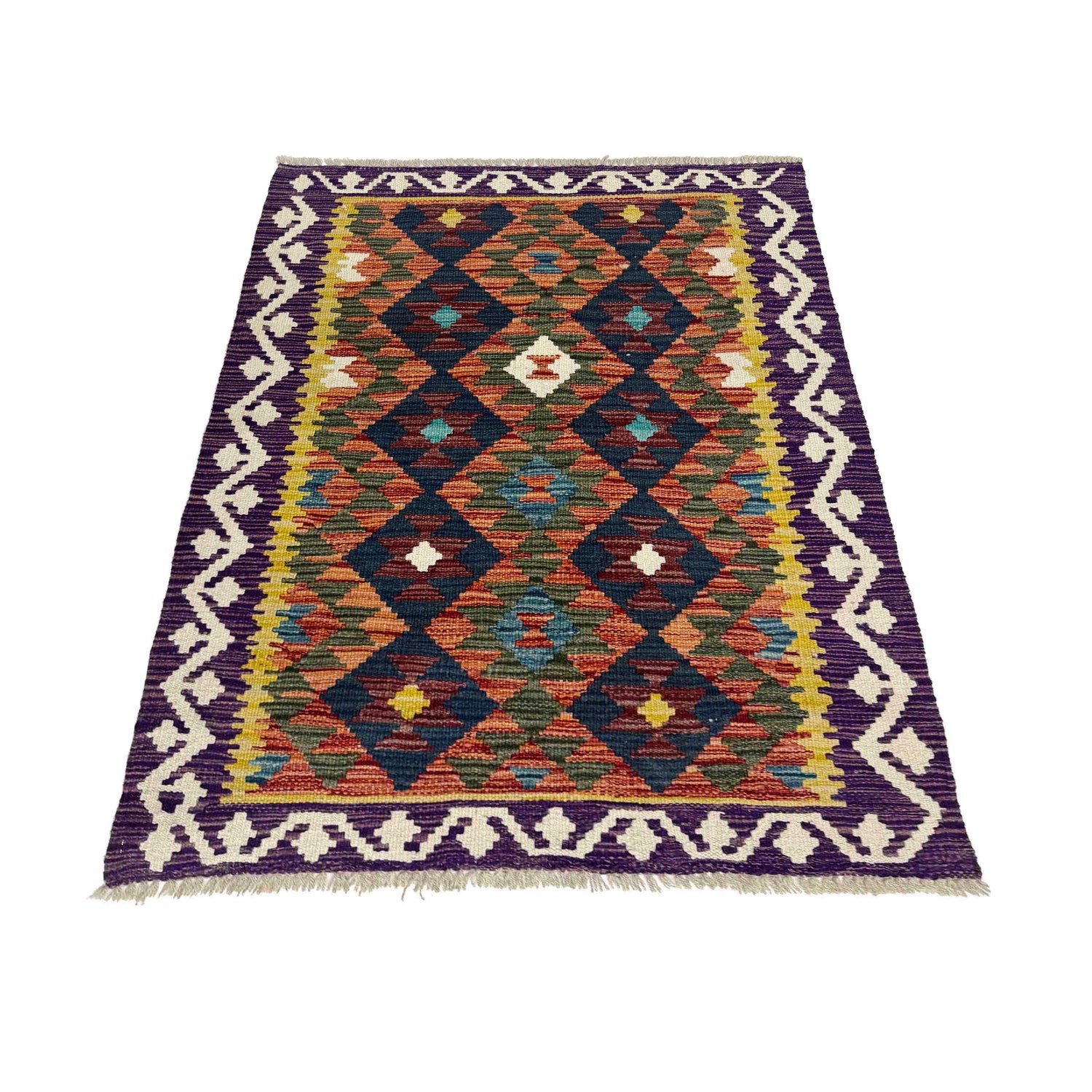 Handmade Vegetable Kelim 2' 7" x 4' 0" (ft) - No. W38090