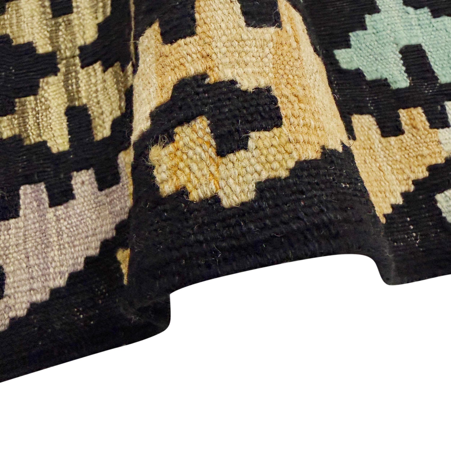 Handmade Vegetable Kilim 6' 4" x 9' 9" (ft) - No. W38100