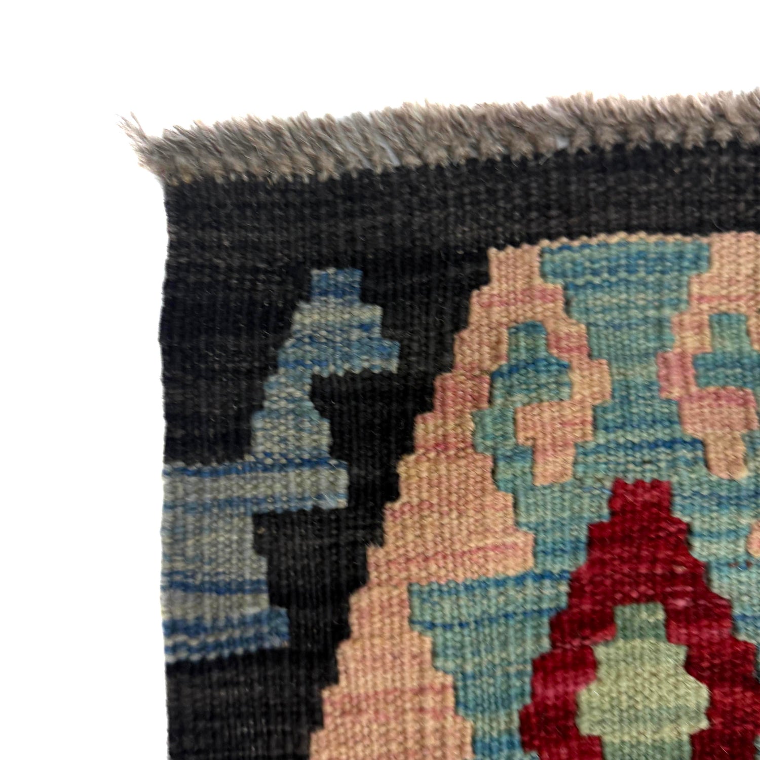 Handmade Vegetable Kilim 6' 8" x 9' 8" (ft) - No. W38105