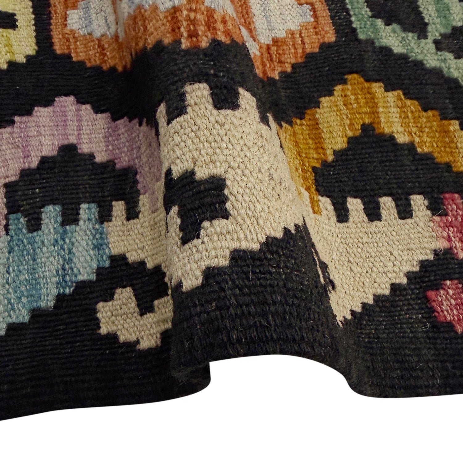 Handmade Vegetable Kilim 6' 7" x 9' 9" (ft) - No. W38107