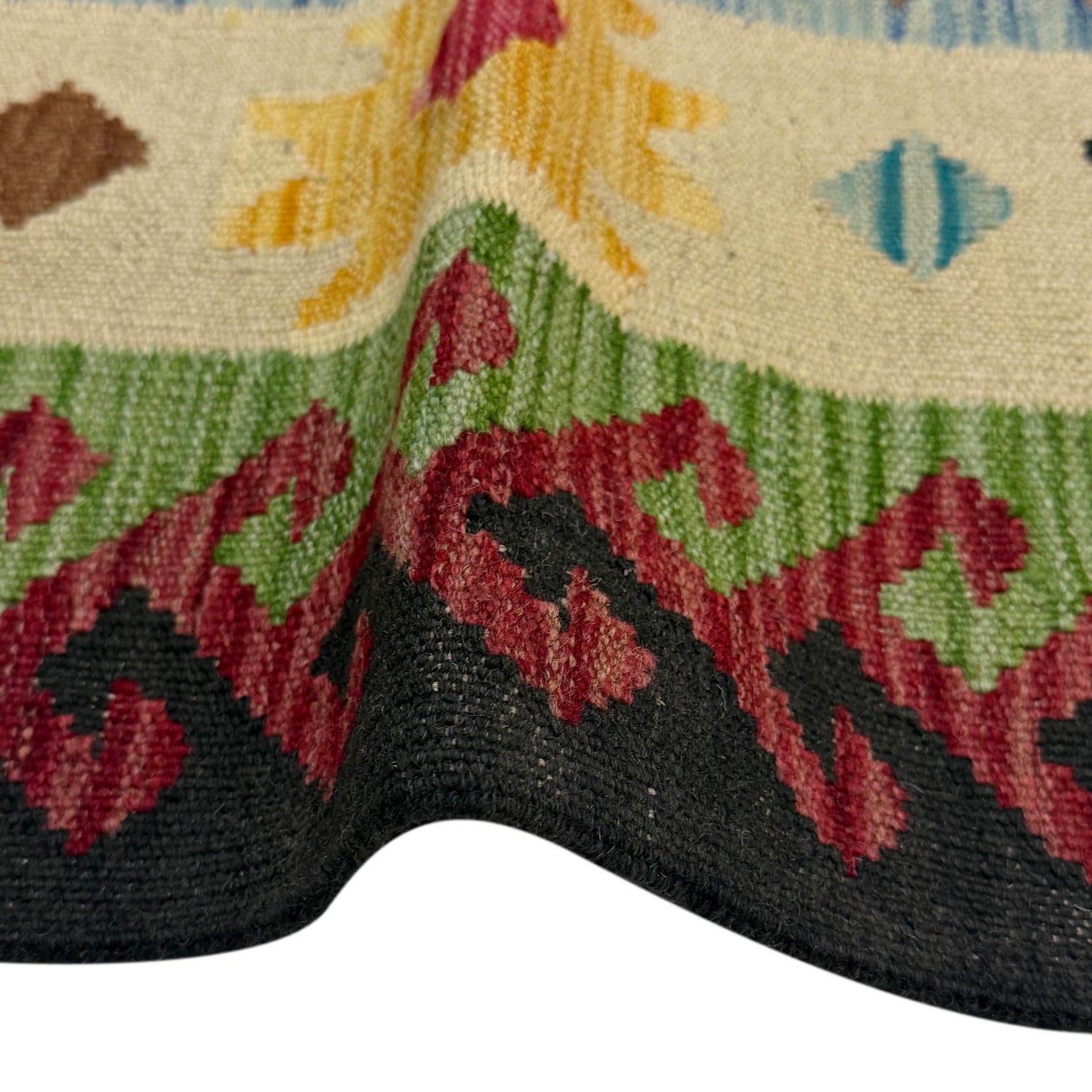 Handmade Vegetable Kilim 4' 11" x 6' 7" (ft) - No. W38127