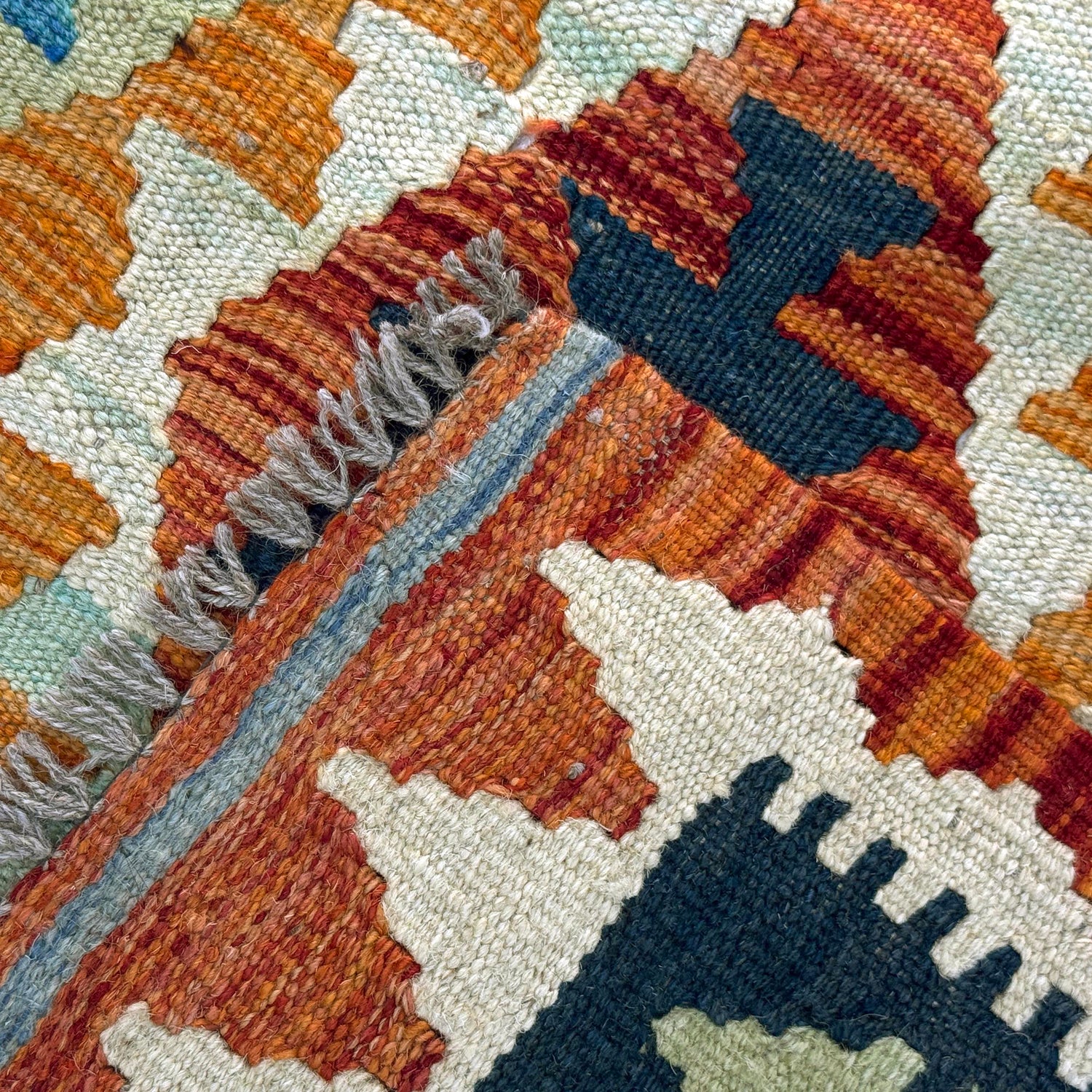 Handmade Vegetable Kilim 2' 7" x 4' 0" (ft) - No. W38161