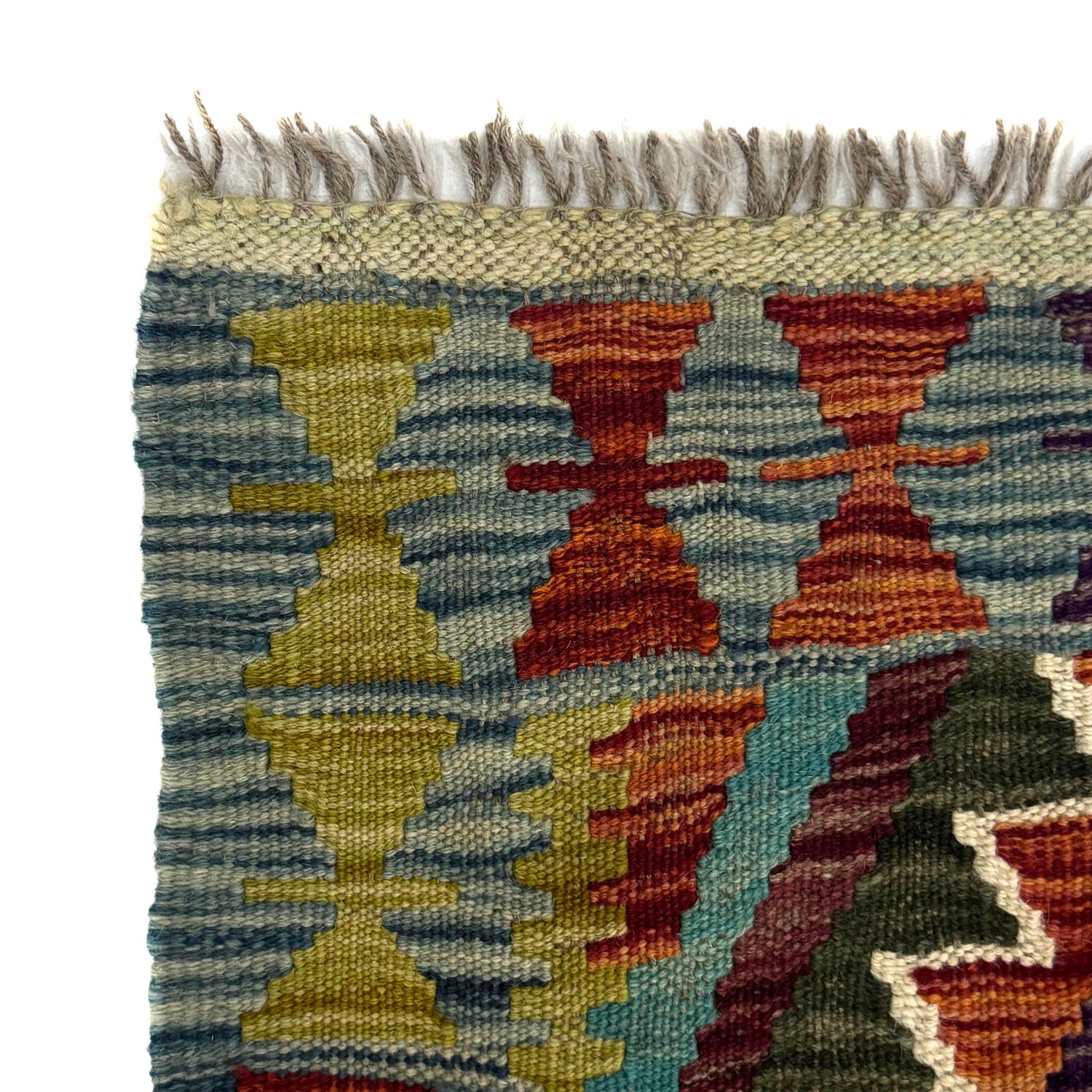 Handmade Vegetable Kelim 2' 11" x 4' 2" (ft) - No. W38162