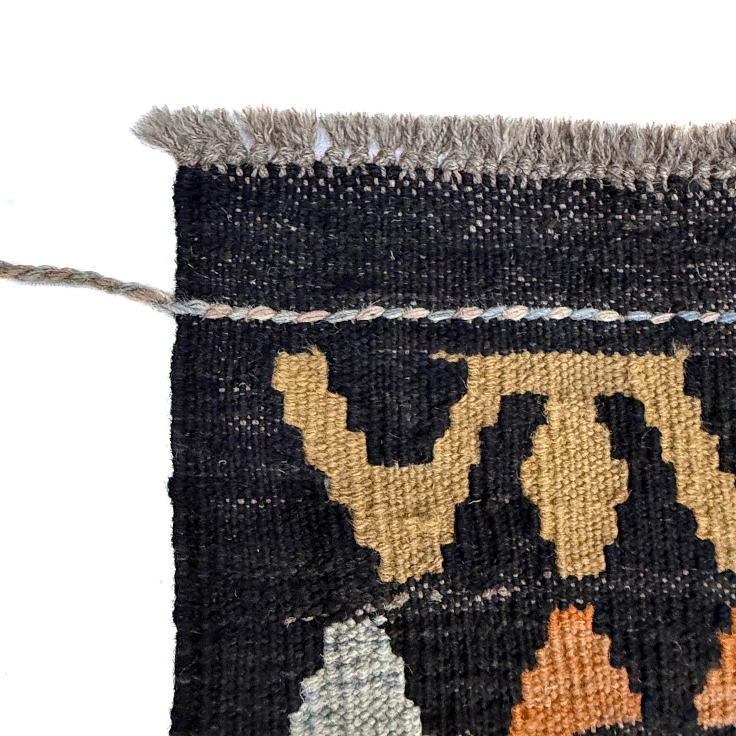 Handmade Vegetable Kilim 6' 11" x 9' 9" (ft) - No. W38228