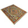 Handmade Vegetable Kelim 3' 3" x 3' 10" (ft) - No. W38243