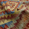 Handmade Vegetable Kelim 3' 3" x 3' 10" (ft) - No. W38243