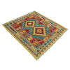 Handmade Vegetable Kilim 3' 5" x 4' 1" (ft) - No. W38244