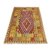 Handmade Vegetable Kelim 3' 6" x 5' 1" (ft) - No. W38246