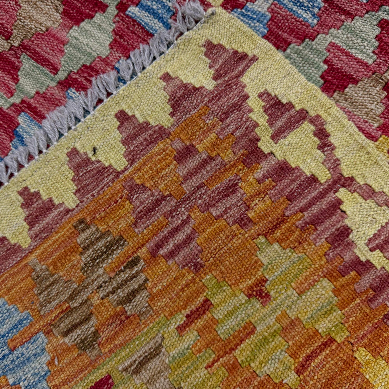 Handmade Vegetable Kelim 3' 6" x 5' 1" (ft) - No. W38246