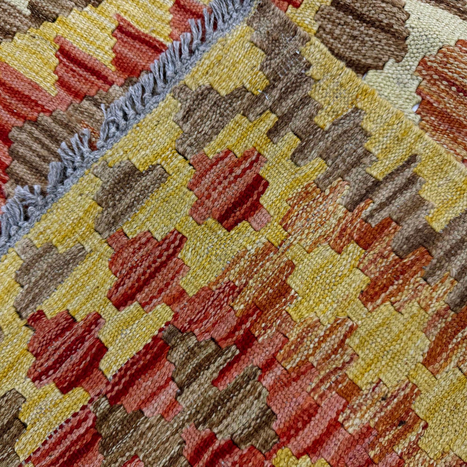 Handmade Vegetable Kilim 3' 7" x 4' 5" (ft) - No. W38247