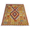 Handmade Vegetable Kelim 3' 7" x 4' 4" (ft) - No. W38248