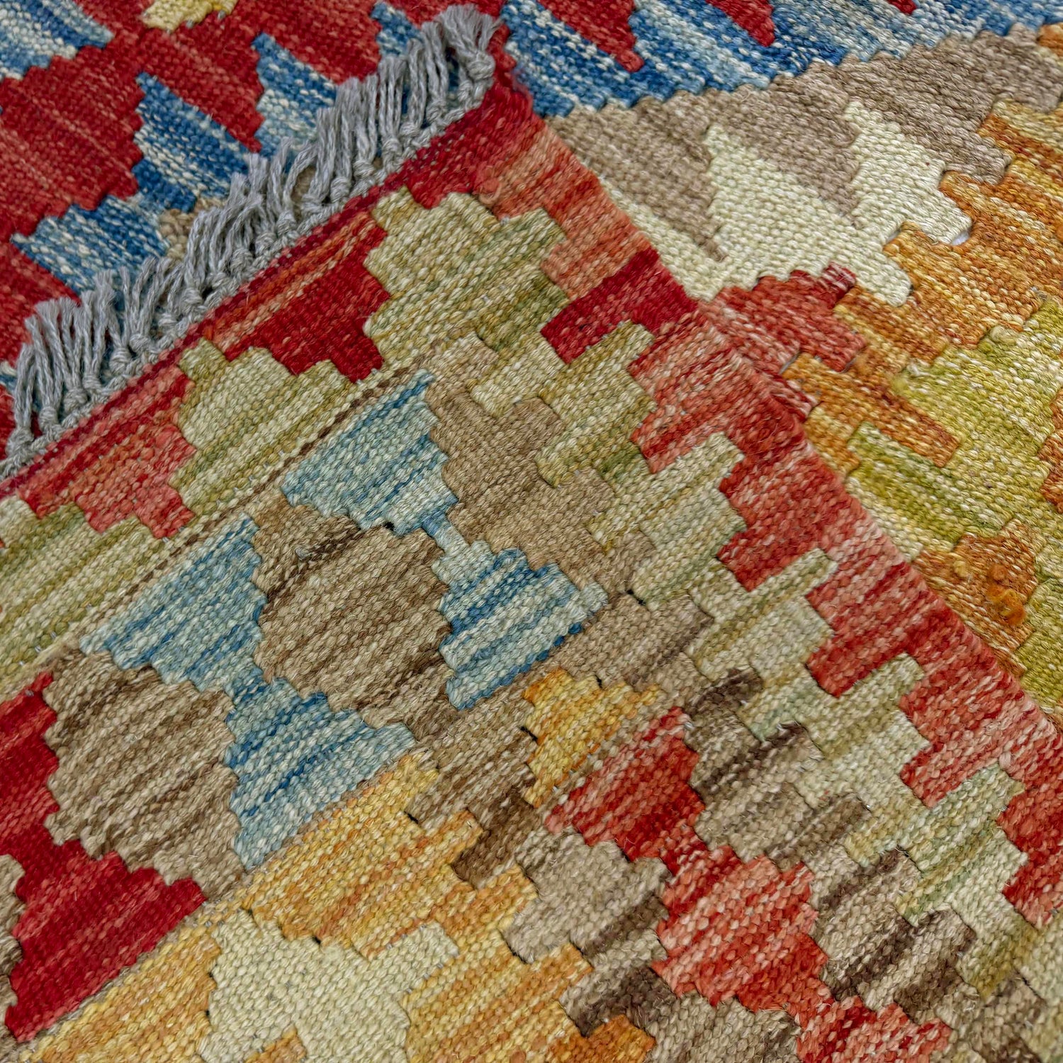 Handmade Vegetable Kelim 3' 7" x 4' 4" (ft) - No. W38248