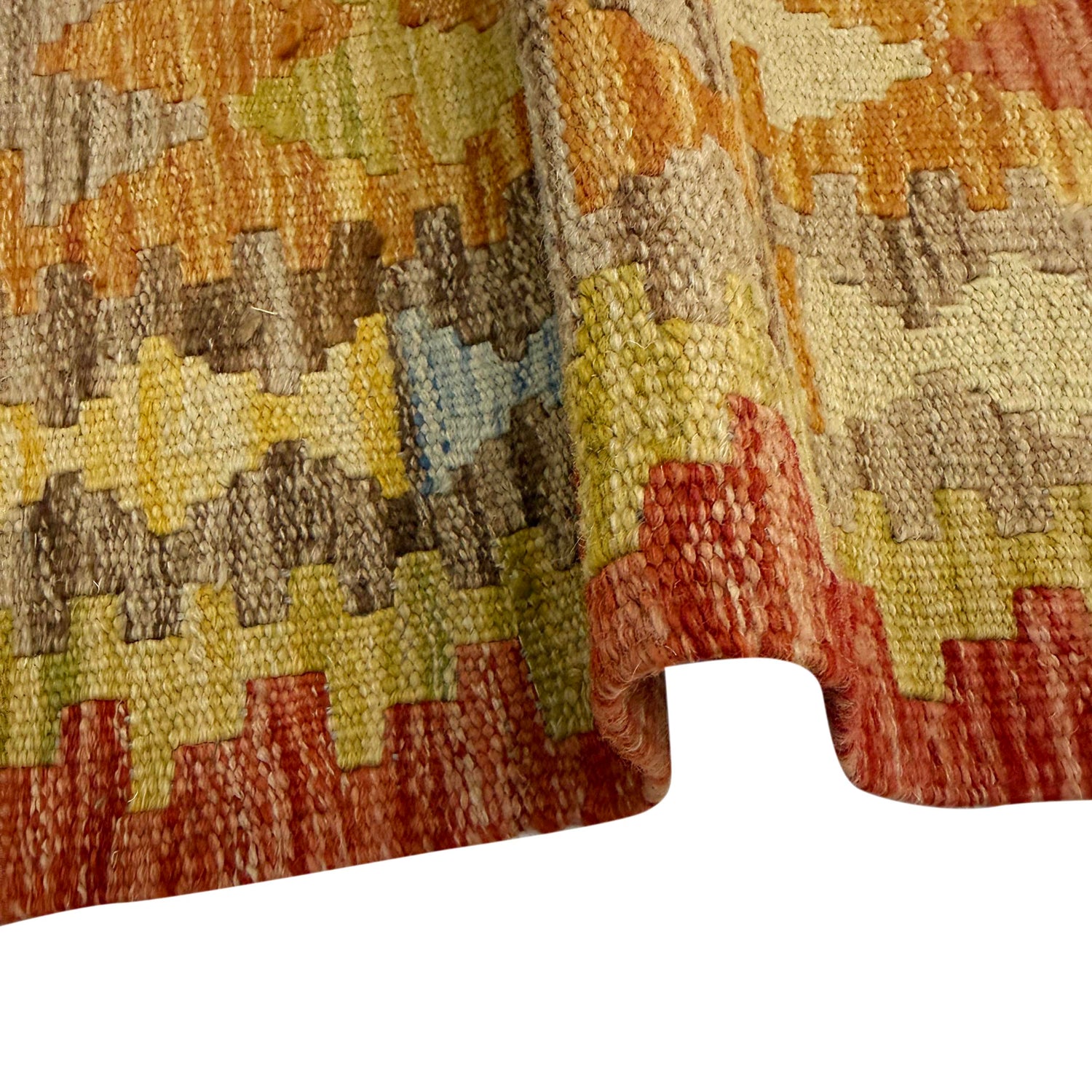 Handmade Vegetable Kelim 3' 7" x 4' 4" (ft) - No. W38248