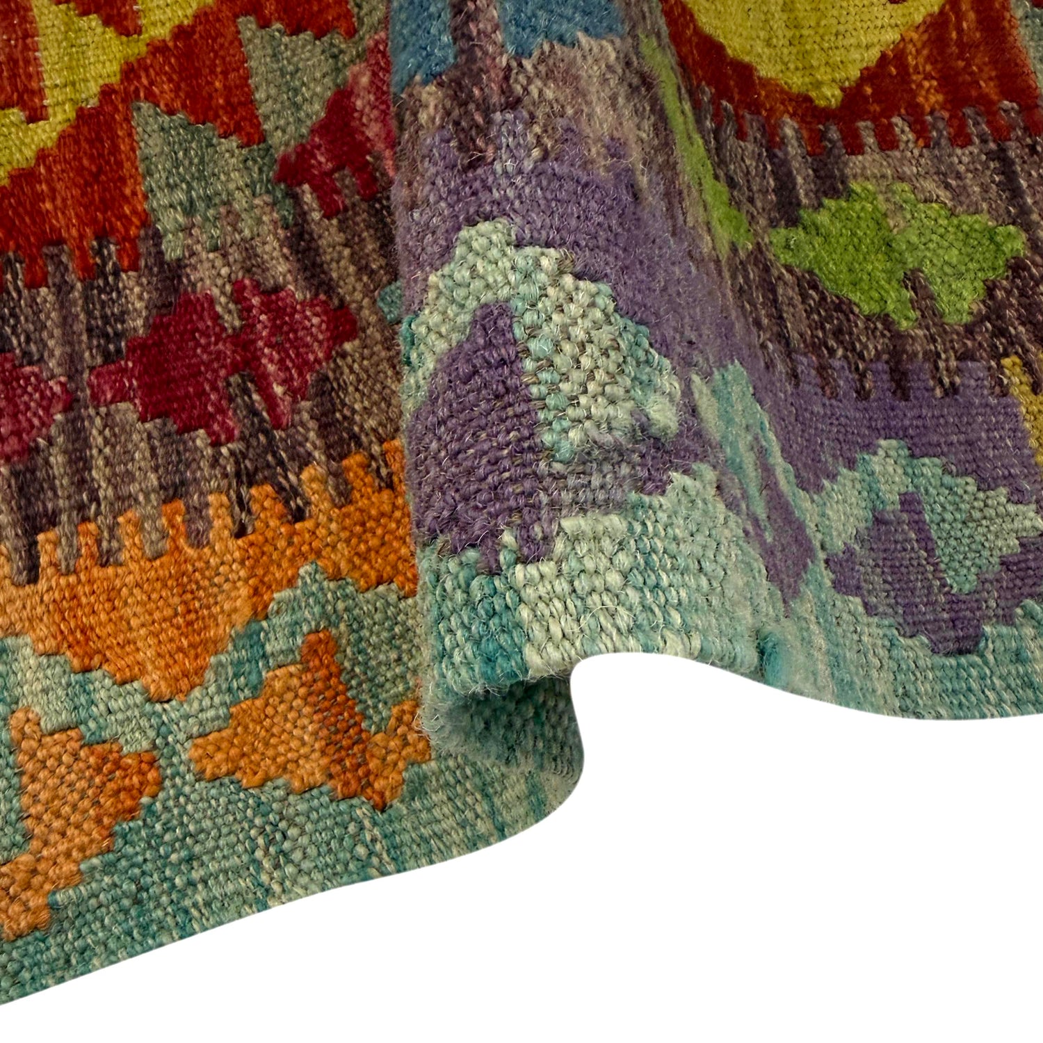 Handmade Vegetable Kilim 2' 9" x 3' 10" (ft) - No. W38561