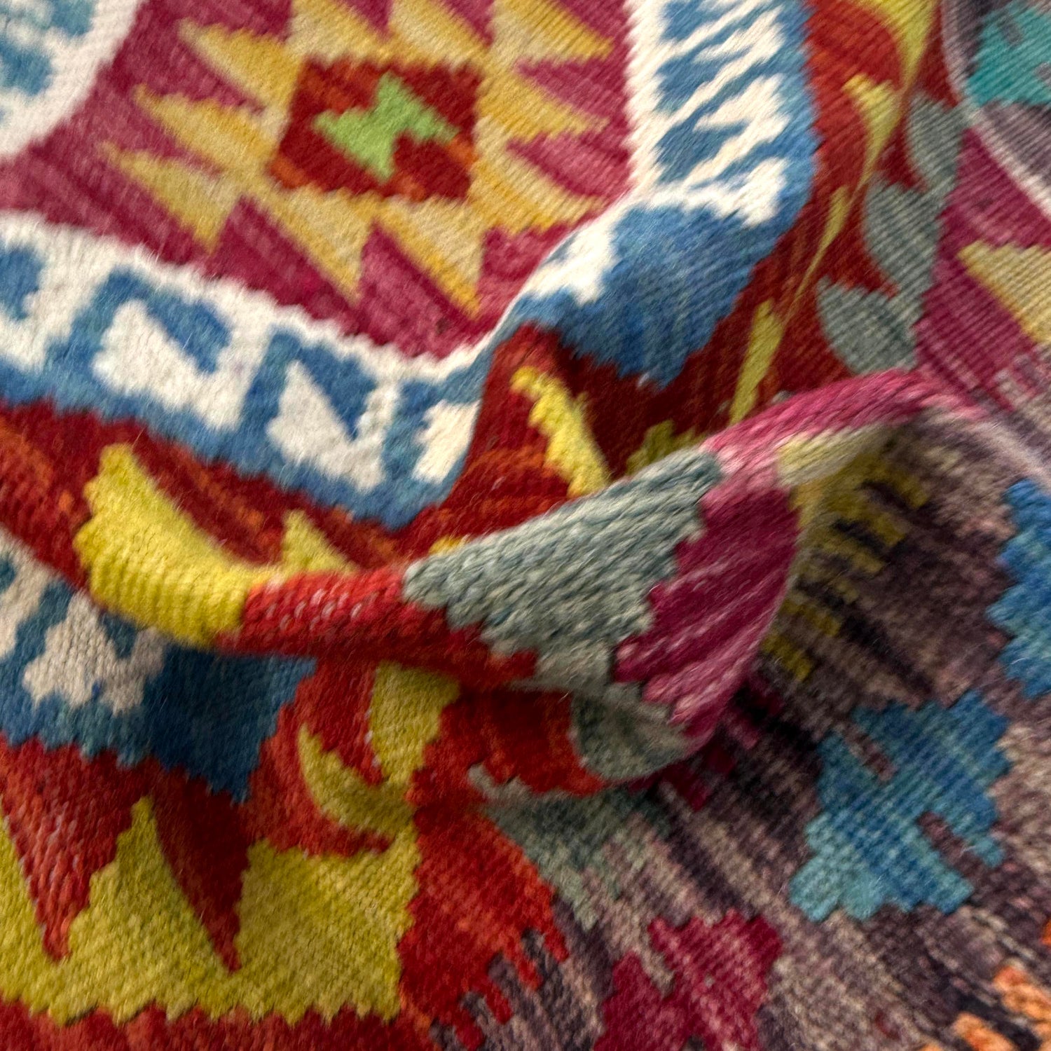 Handmade Vegetable Kilim 2' 9" x 3' 10" (ft) - No. W38561