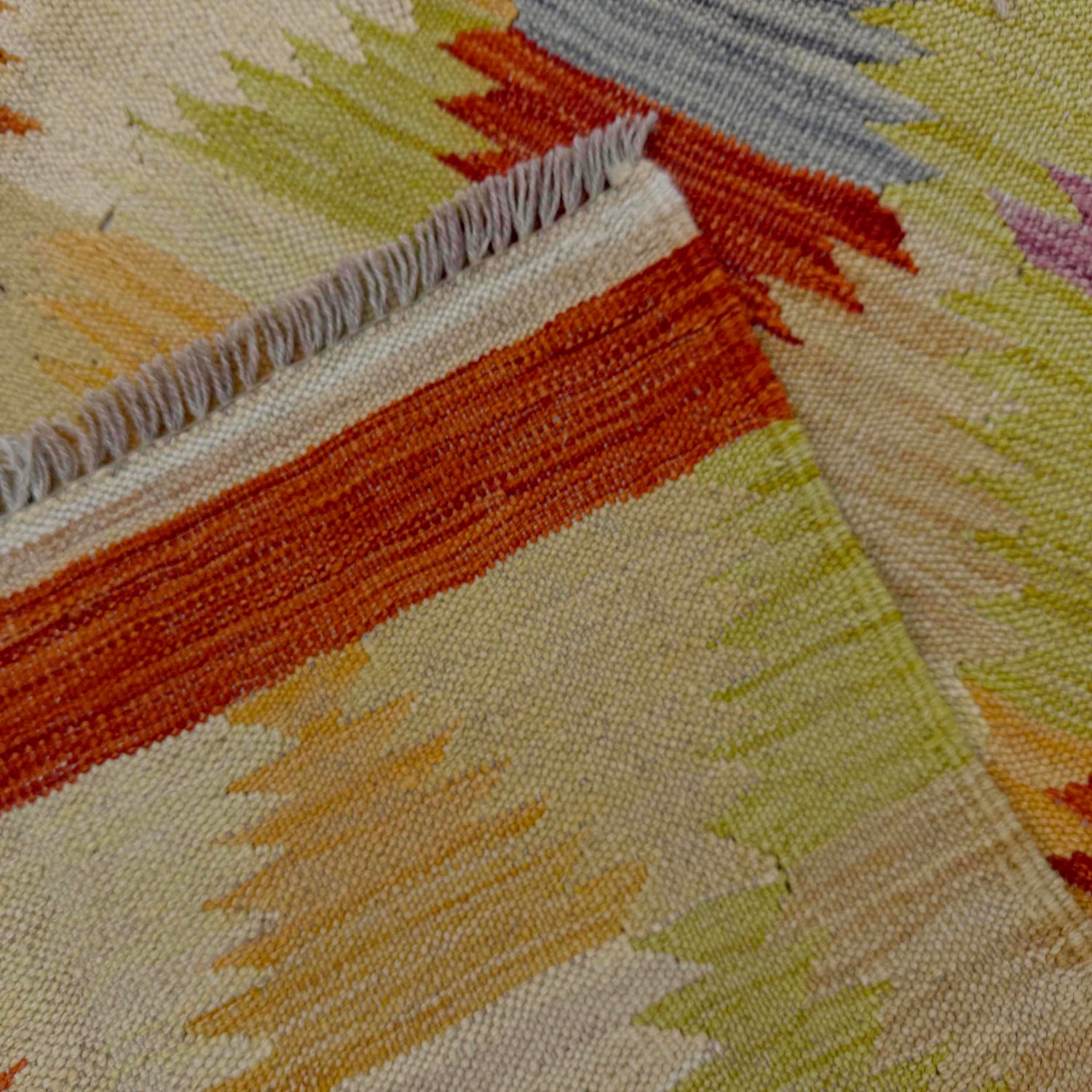 Handmade Vegetable Kelim 3' 10" x 5' 10" (ft) - No. W38938