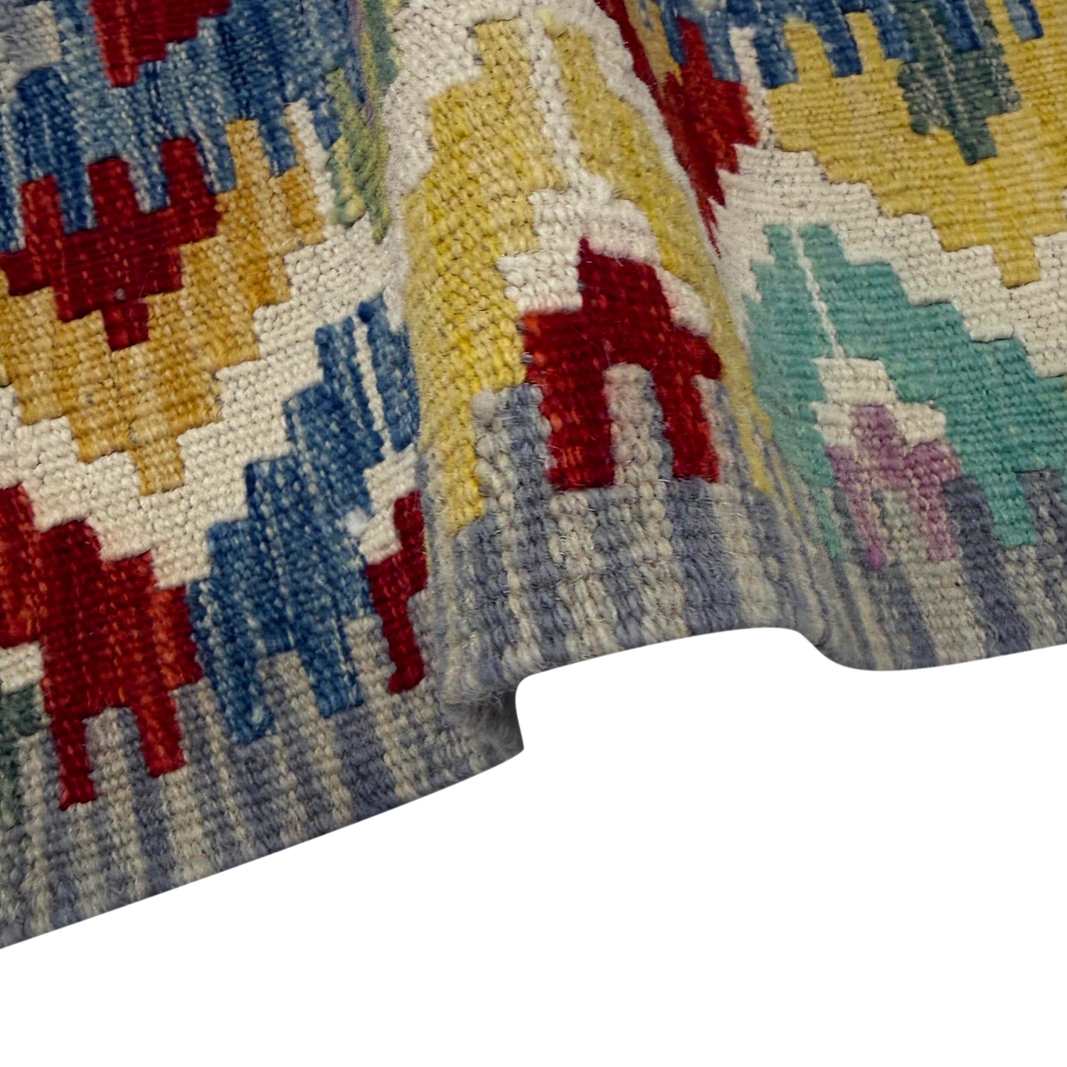 Handmade Vegetable Kelim 2' 9" x 4' 1" (ft) - No. W39911
