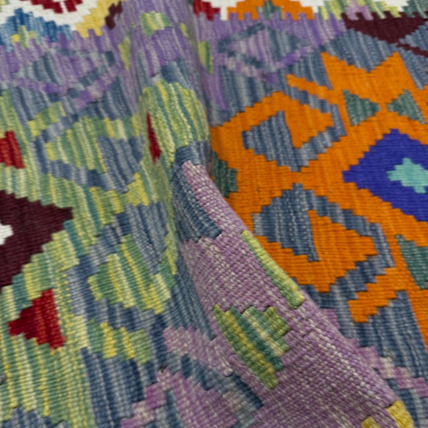 Handmade Vegetable Kilim 2' 7" x 3' 11" (ft) - No. W39913