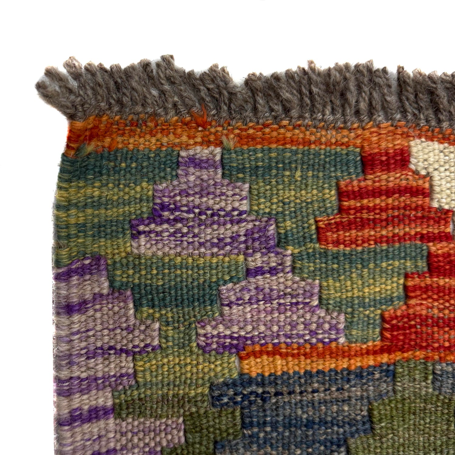 Handmade Vegetable Kilim 2' 11" x 4' 1" (ft) - No. W39914