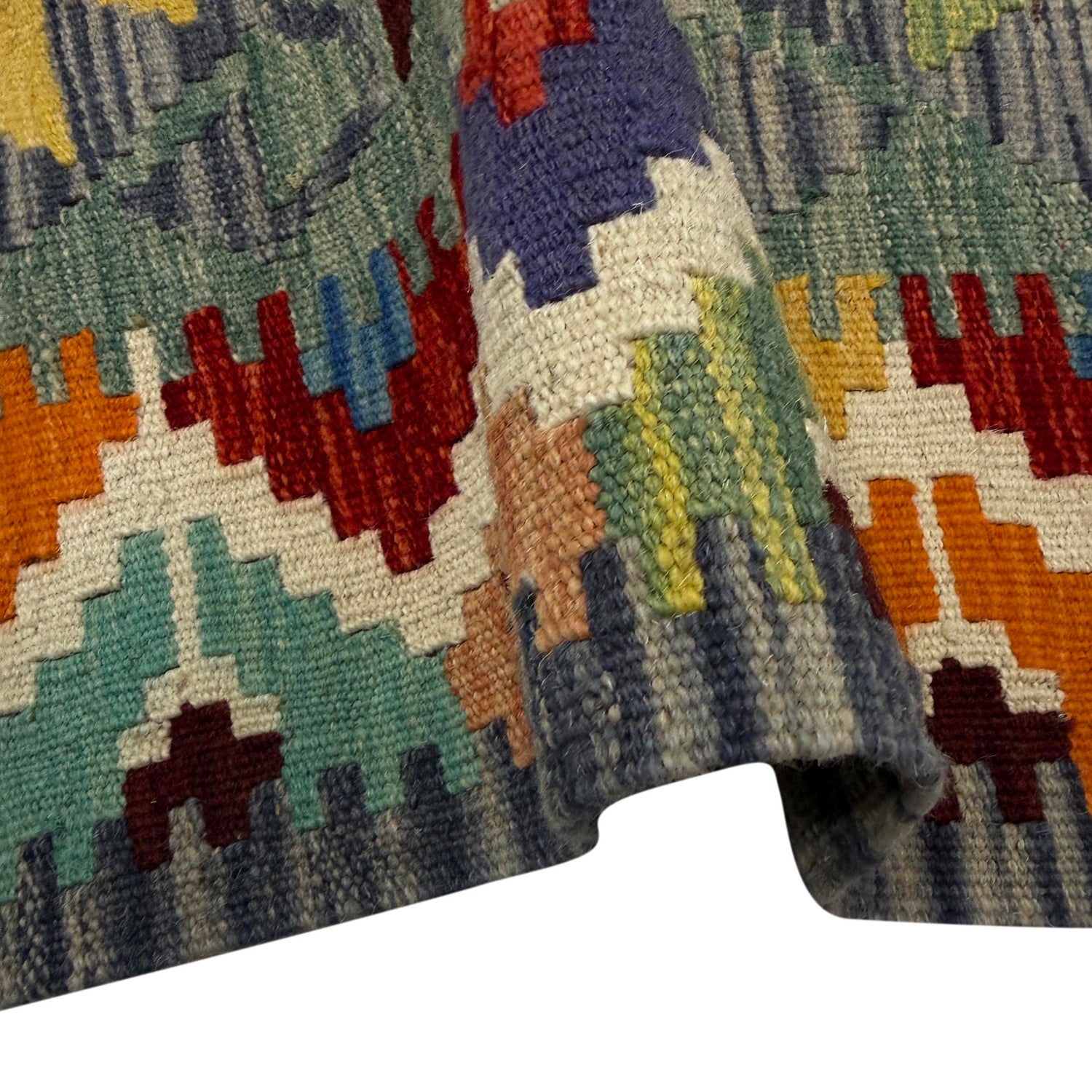 Handmade Vegetable Kilim 2' 8" x 3' 10" (ft) - No. W39917