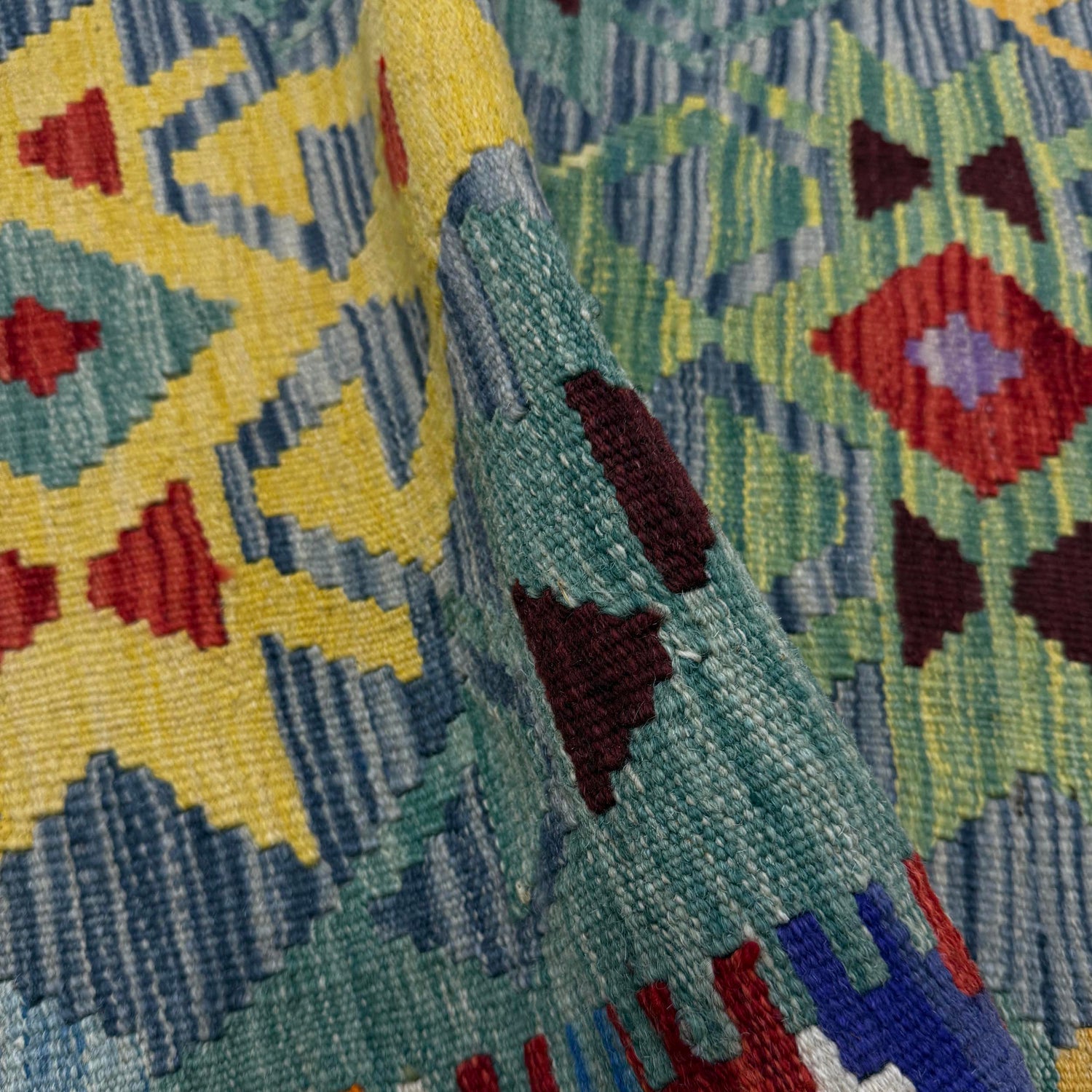 Handmade Vegetable Kilim 2' 8" x 3' 10" (ft) - No. W39917