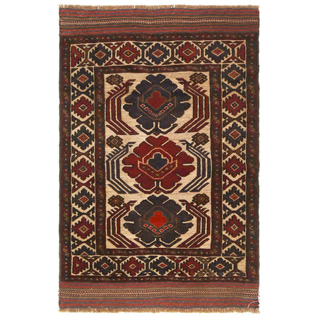 Handwoven Barjesta Kilim Rug 4' 1 x 6' 0 (ft) - No. Y12518