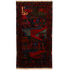 Handmade Village Design Carpet 3' 8" x 6' 4" (ft)- No. Y12718