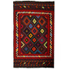 Multi-Color Flat Weave Kilim 4' 5" x 6' 11" (ft) - No. Y12935