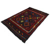 Multi-Color Flat Weave Kilim 4' 5" x 6' 11" (ft) - No. Y12935