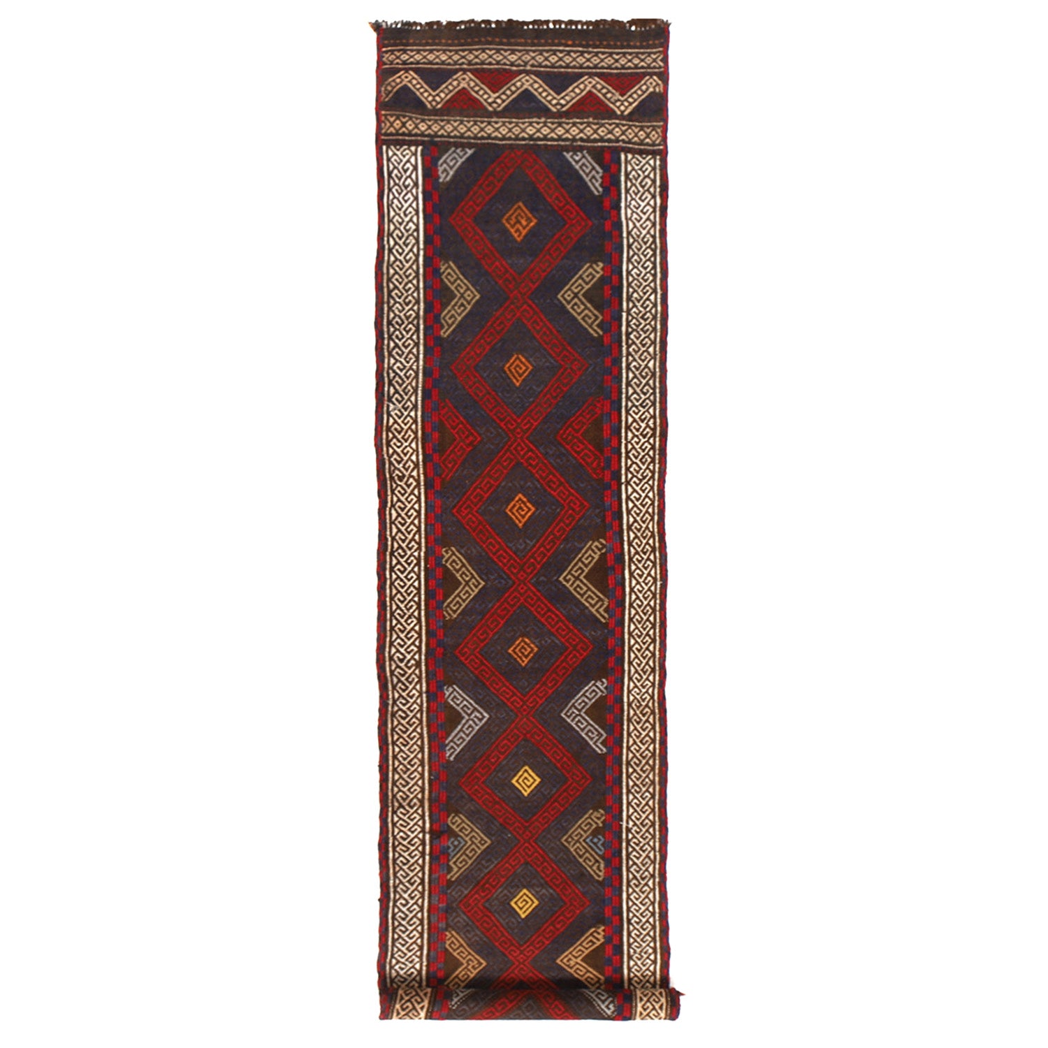 Hand Knotted Suzuni Kilim Runner 1' 11" x 9' 7" (ft) - No. Y13018