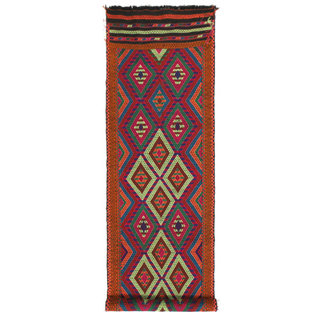 Hand Knotted Suzuni Kilim Runner 2' 8" x 10' 11" (ft) - No. Y13027